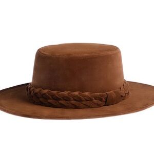 Brown Suede Women's Hat